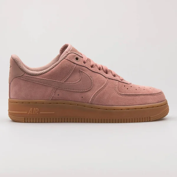 Vienna Austria August 2017 Nike Air Force Suede Pink Brown — Stock Photo, Image