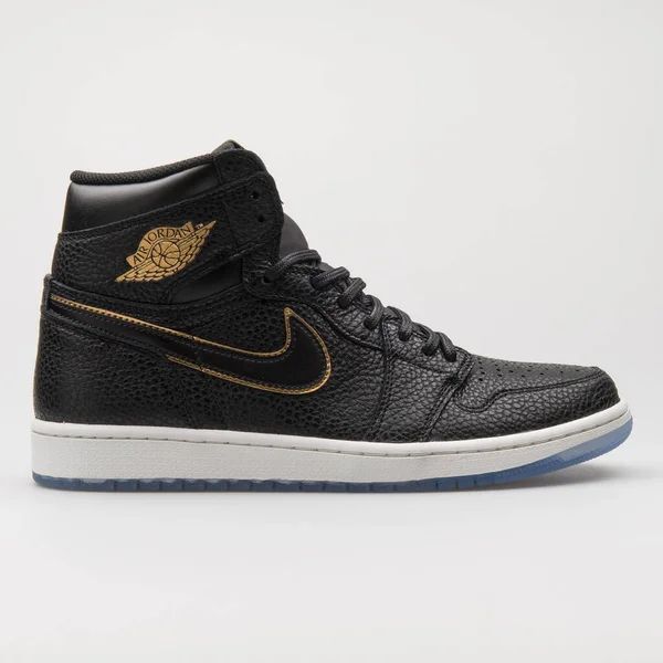 Vienna Αυστρια Ιανουαριου 2018 Nike Air Jordan Retro High Μαύρο — Φωτογραφία Αρχείου