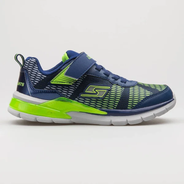 Vienna Ausztria Február 2018 Skechers Lava Hullám Haditengerészeti Kék Lime — Stock Fotó