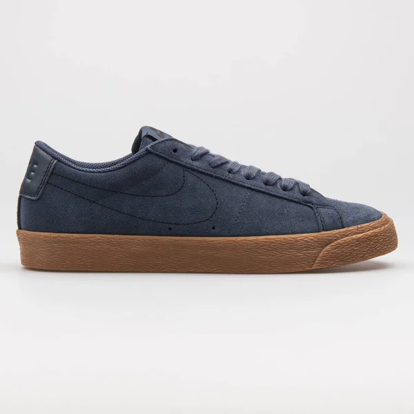 Vienna Austria February 2018 Nike Zoom Blazer Low Thunder Blue — Stock Photo, Image