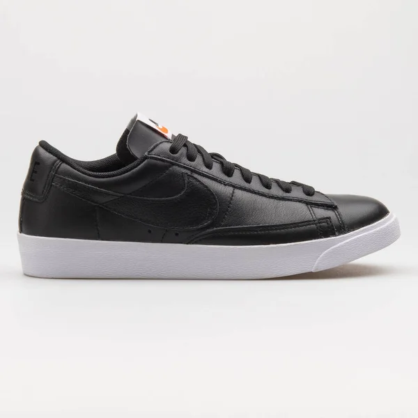 Vienna Austria February 2018 Nike Blazer Low Leather Black White — Stock Photo, Image