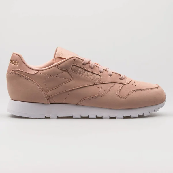 Wien Österreich Februar 2018 Reebok Classic Leather Rose Und Weißer — Stockfoto