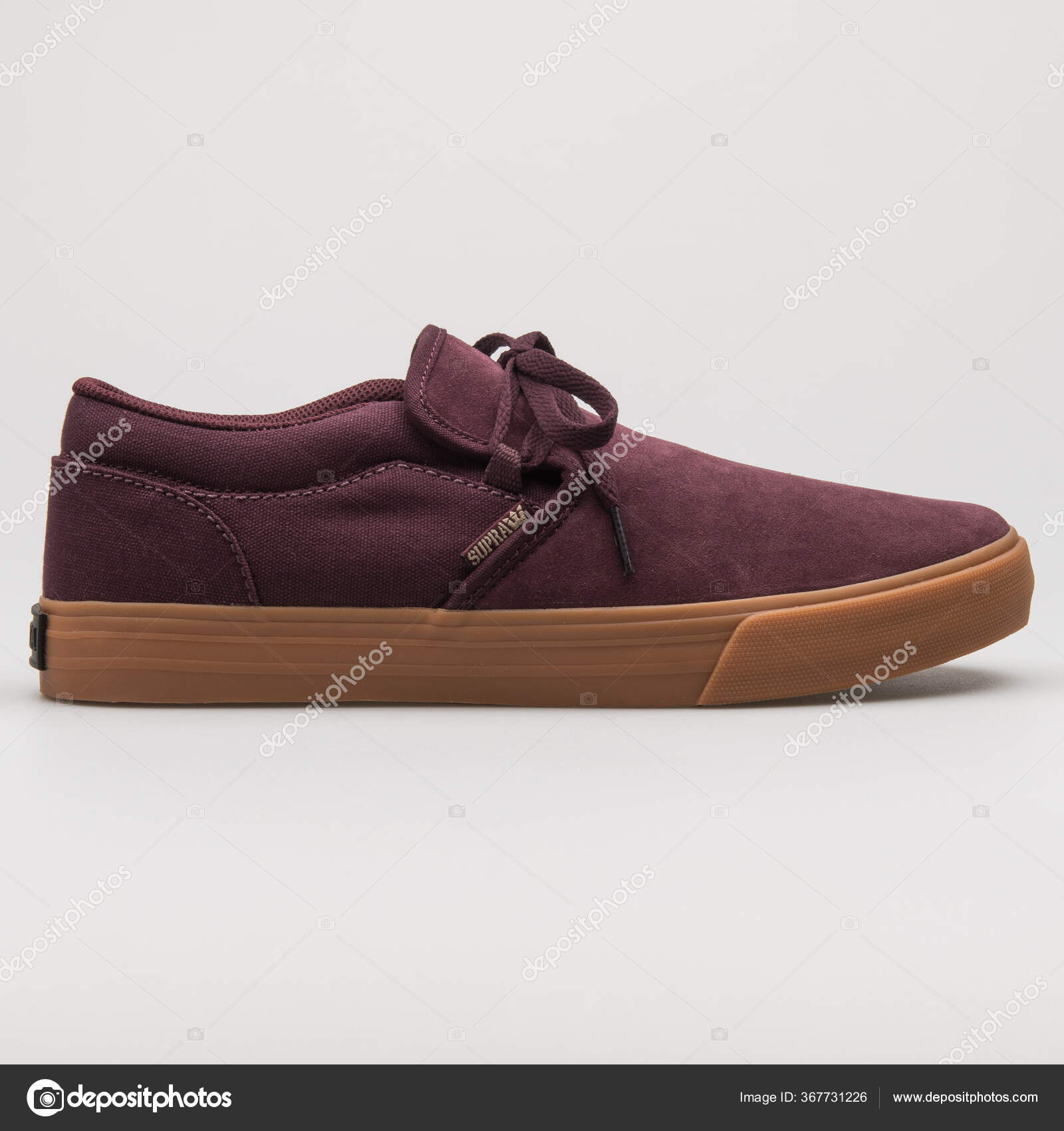 Vienna Austria February 2018 Supra Cuba Bugrundy Brown Sneaker