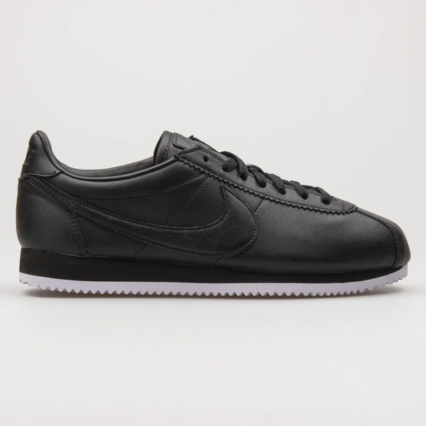 Vienna Oostenrijk Februari 2018 Nike Classic Cortez Premium Zwart Wit — Stockfoto