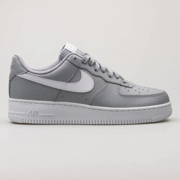 Vienna Austria February 2018 Nike Air Force Grey White Sneaker — Stock Photo, Image