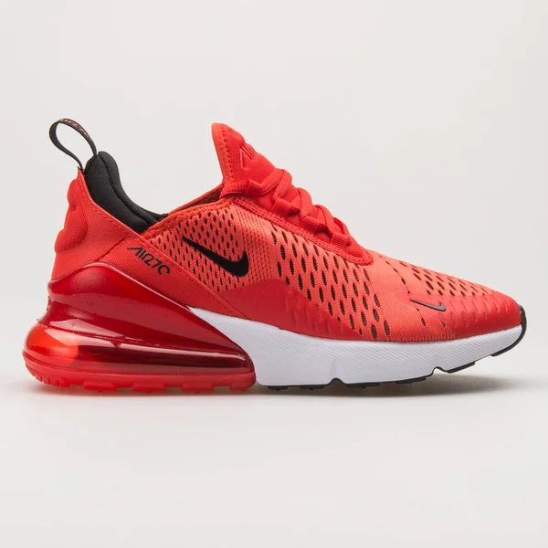 Vienna Österrike Maj 2018 Nike Air Max 270 Röd Svart — Stockfoto