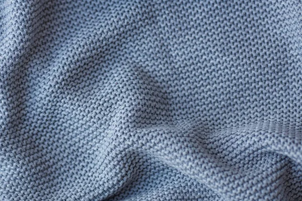 Cinza tricô lã textura fundo. — Fotografia de Stock