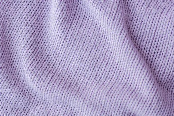 Lilac knitting wool texture background. — Stock Photo, Image