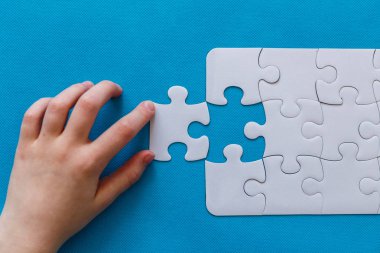 El, bir iş başarısı kavramı son parça Yapboz.