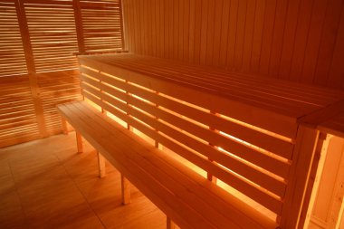 Küçük ev Ahşap sauna iç