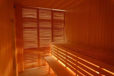 Küçük ev Ahşap sauna iç