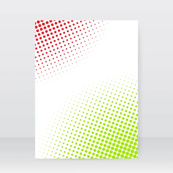 Folleto en blanco círculos abstractos. Ilustración vectorial  . — Vector de stock