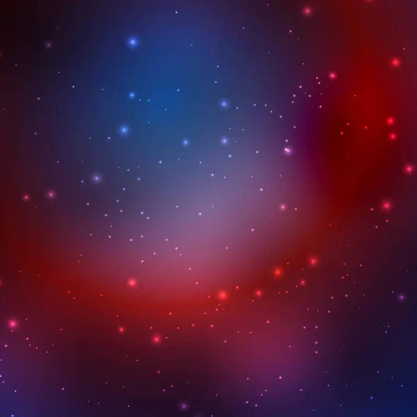 Abstrakter kosmischer Himmel mit Sternen. Vektorillustration . — Stockvektor