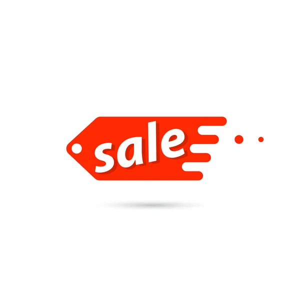 Price tag of sales on a white background. Vector illustration . — Stock Vector