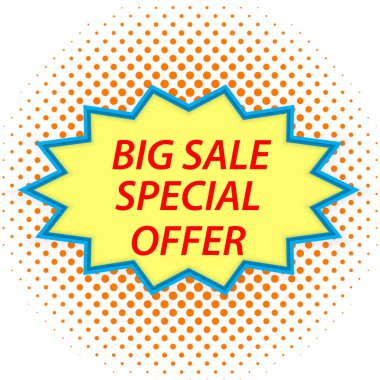 Büyük satışı işareti retro tarzı. Vektör çizim .