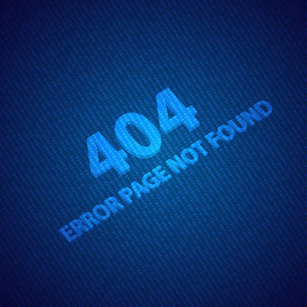 Fel 404 Sidan kunde inte hittas. Vektorillustration . — Stock vektor