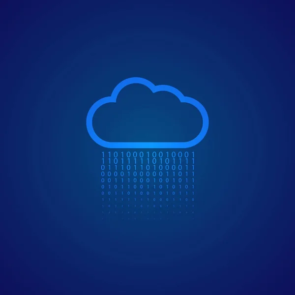 Σύννεφο Αποθήκευσης Ψηφιακών Δεδομένων Είναι Abstract Εικονογράφηση Διάνυσμα — Διανυσματικό Αρχείο