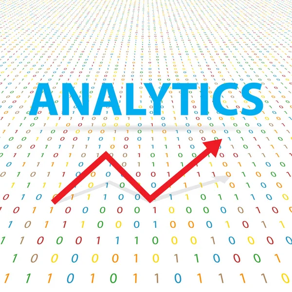 Analytics Ψηφιακό Κυβερνητικό Χώρο Εικονογράφηση Διάνυσμα — Διανυσματικό Αρχείο