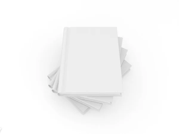灰色の背景に本のプレゼンテーションのためのレイアウト 3Dレンダリング図 — ストック写真