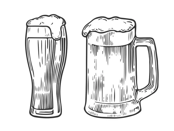 Cerveza vaso mag — Archivo Imágenes Vectoriales