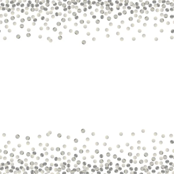 Zilveren polka dot7 — Stockvector