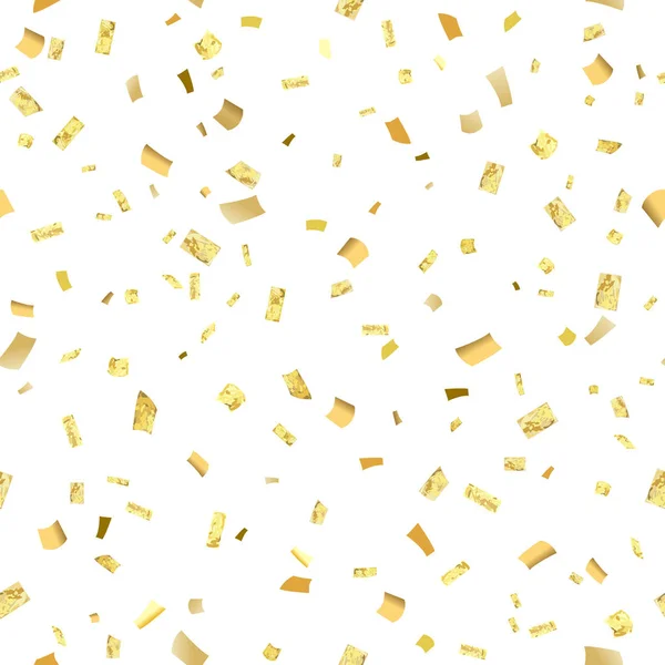 Guirnalda de oro Confetti — Vector de stock