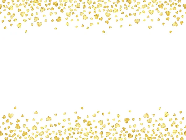 Confetti oro sin costura — Vector de stock