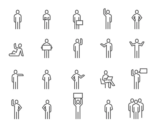3 kişi Icons set