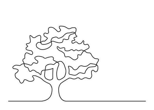 Eine Zeile Baum 4 — Stockvektor