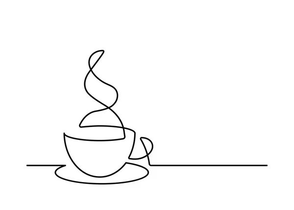 Bir satır kahve Kupası — Stok Vektör