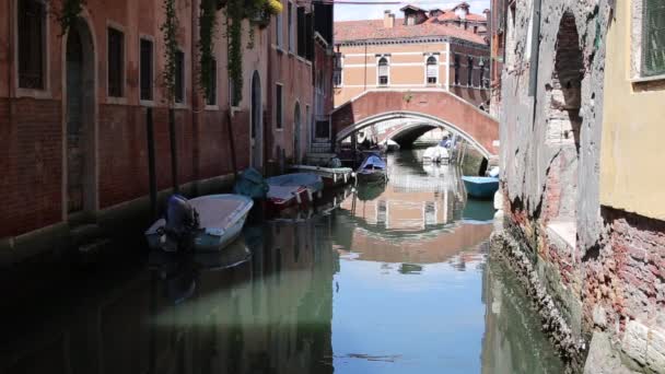 Mañana Del Canal Veneciano — Vídeo de stock