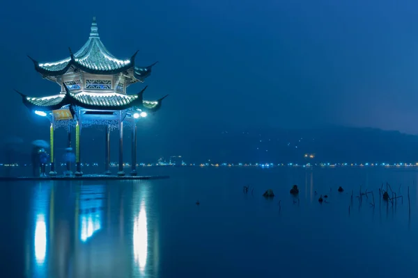 Pagoda Hangzhou Xihu Lake Zhejiang Province China Translation Jiaoxianting Pagoda — Stock Photo, Image