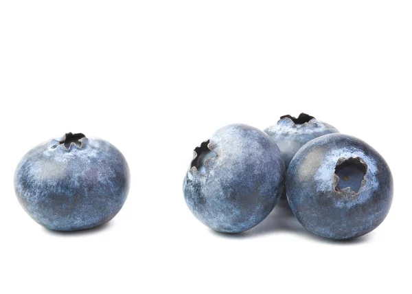 Blueberry Fruits Closeup Isolated White Blackground — Stock Photo, Image