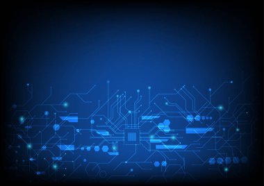 Vektör illüstrasyon soyut dijital teknoloji ve arka plan mühendislik.