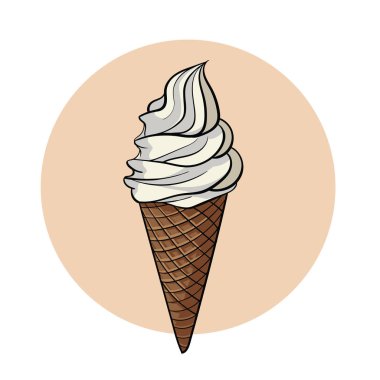 Lezzetli ferahlatıcı dondurma.