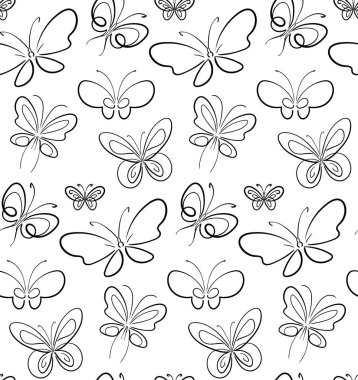 Kelebek siyah üzerinde beyaz simbols belirleme