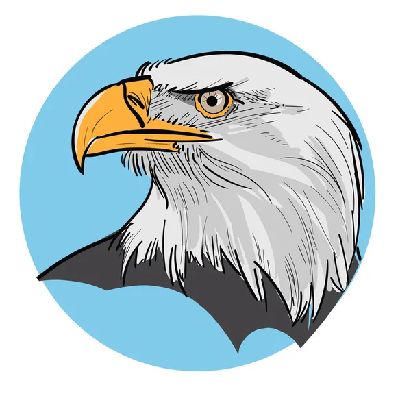 Eagle Head. Illustration — Stock Vector