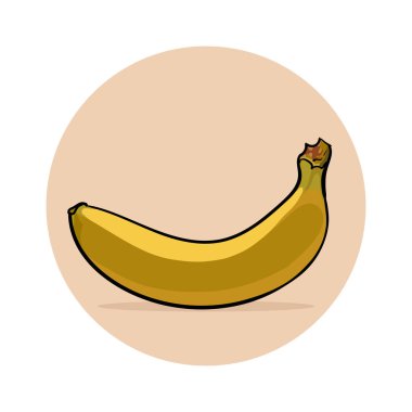 Yan tarafında yalan muz olgun sarı.