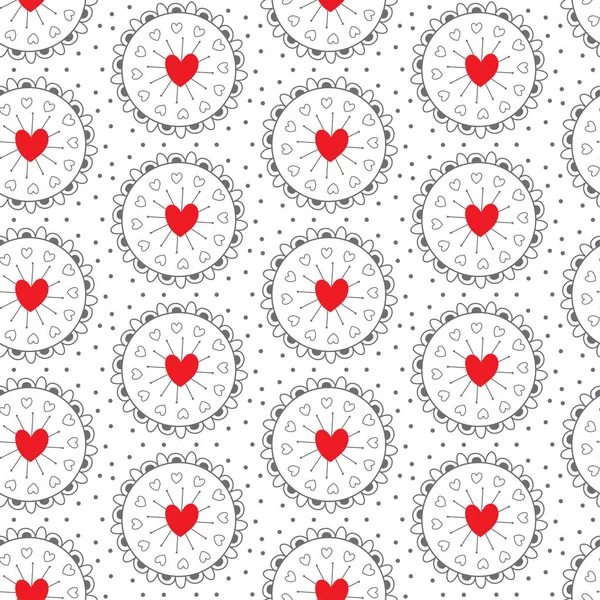 Love Seamless Vector Pattern Textura Del Día Valentinas Símbolo Del — Vector de stock