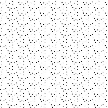 Grunge noktalar sorunsuz vektör desen. Beyaz arka plan üzerinde daire tek renkli doku.