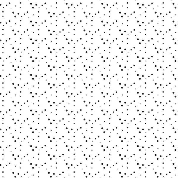 Grunge Dots Seamless Vector Pattern Textura Del Monocromo Círculo Fondo — Vector de stock