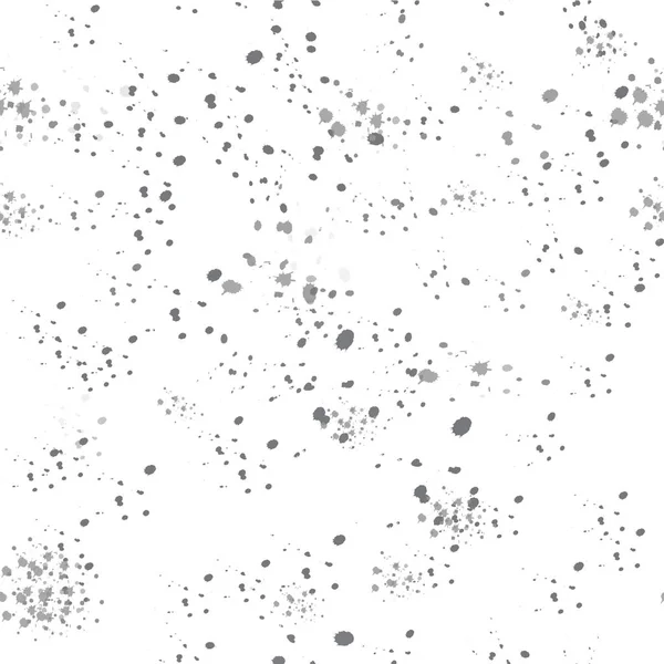 Grunge Seamless Vector Pattern Textura Monocromo Pinturado Suero Antecedentes Blancos — Vector de stock