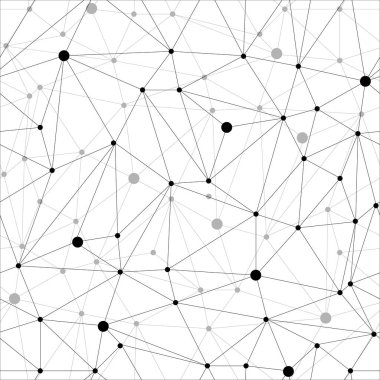 Modern sorunsuz vektör desen. Üçgenin kılavuz ile birleşme noktası. Geometrik düzensiz doku. Trendy tek renkli arka plan