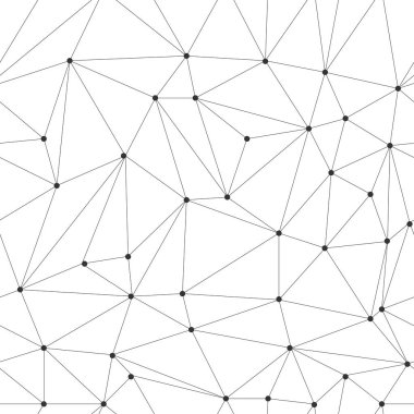 Modern sorunsuz vektör desen. Üçgenin kılavuz ile birleşme noktası. Geometrik düzensiz doku. Trendy tek renkli arka plan