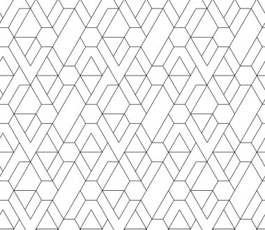 Altıgen sorunsuz vektör desen. Anahat kafes Geomteric öğeleri doku. Tek renkli şık arka plan