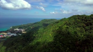 Phuket, Tayland 'daki Kamala bölgesi havadan.