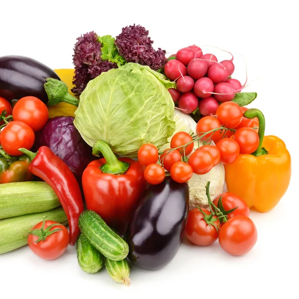 Verduras aisladas sobre fondo blanco — Foto de Stock