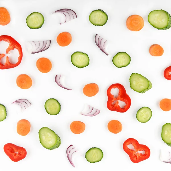 Soyut kompozisyon sebze. Sebze desen. Düz yatıyordu,