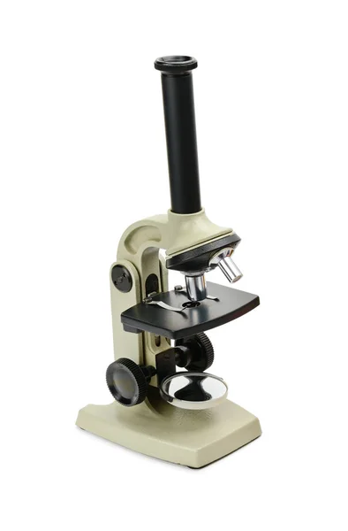 Beyaz Arka Plan Üzerinde Izole Laboratuvar Mikroskop — Stok fotoğraf