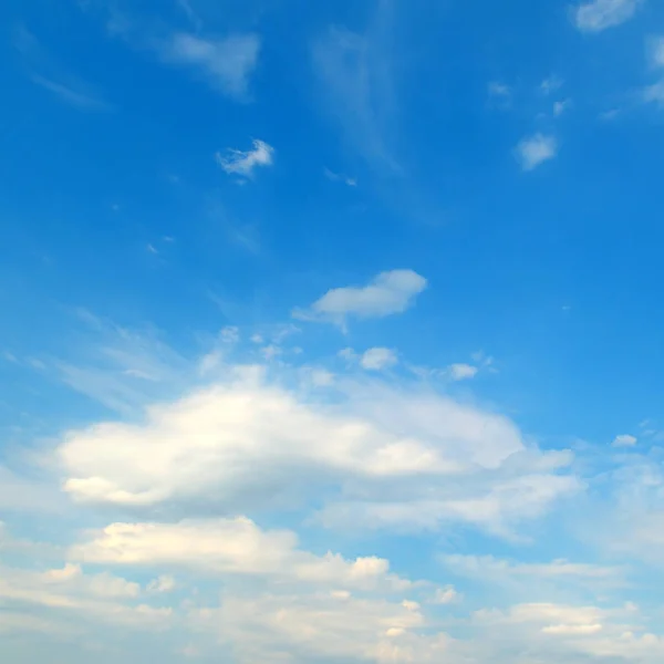 Nubi Cumulo Luce Nel Cielo Blu — Foto Stock